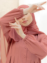 ZAYD MAXI ABAYA- TEA PINK